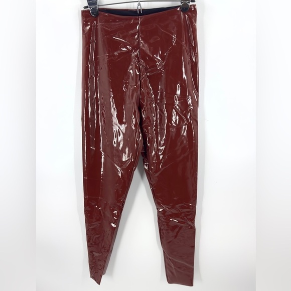 Commando Womens Faux Patent Leggings Size L Sienna Perfect Control Liquid Shine - Picture 3 of 10